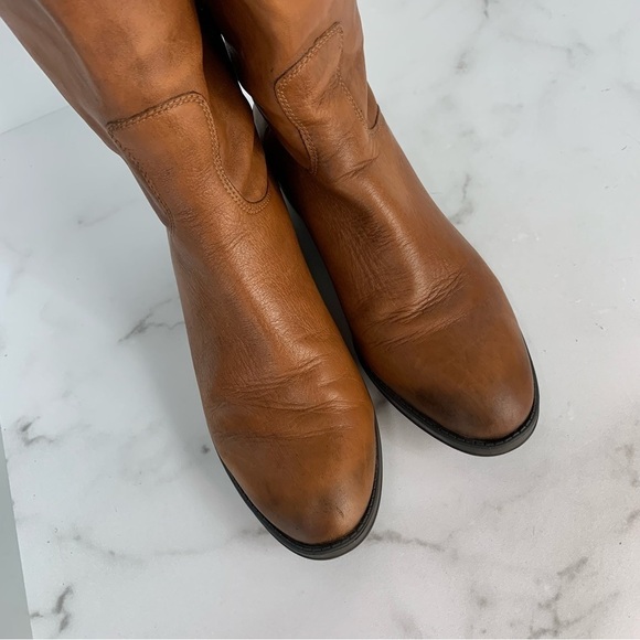 Sam Edelman Cognac Leather Penny Riding Knee High Boots 7.5 - Picture 10 of 15